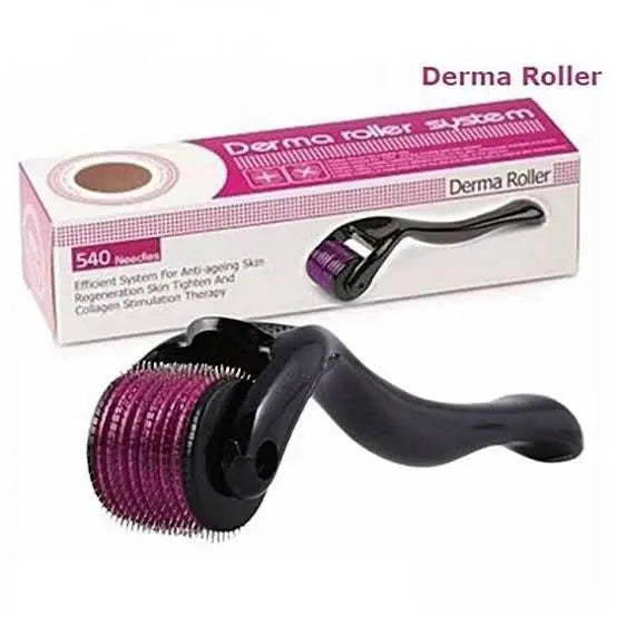 Skin Therapy 0.5mm Derma Roller – 540 Titanium Micro Needles for Face & Hair Growth – Best for Men & Women – Anti-Aging & Glowing Skin) Gadget Xpres