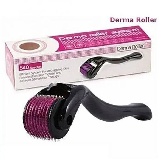 Skin Therapy 0.5mm Derma Roller – 540 Titanium Micro Needles for Face & Hair Growth – Best for Men & Women – Anti-Aging & Glowing Skin) Gadget Xpres