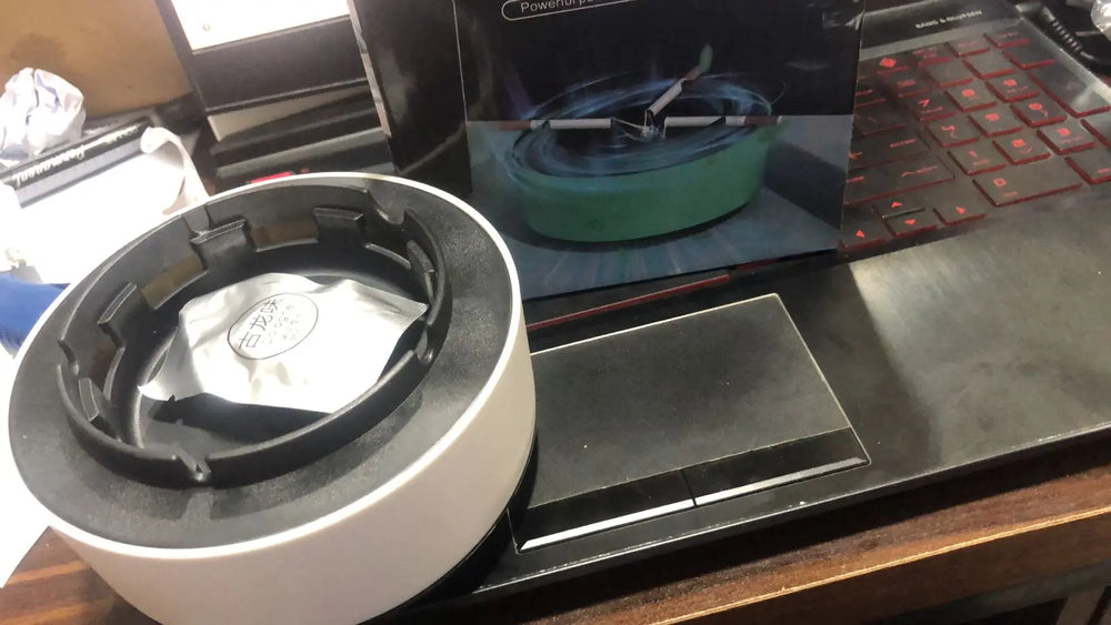Smokeless Ashtray with Air Purifier – Multipurpose, Anti-Smoke, Odor Remover, Rechargeable | Best for Home, Office & Car | Random Colors – Gadget Xpres Pakistan Gadget Xpres
