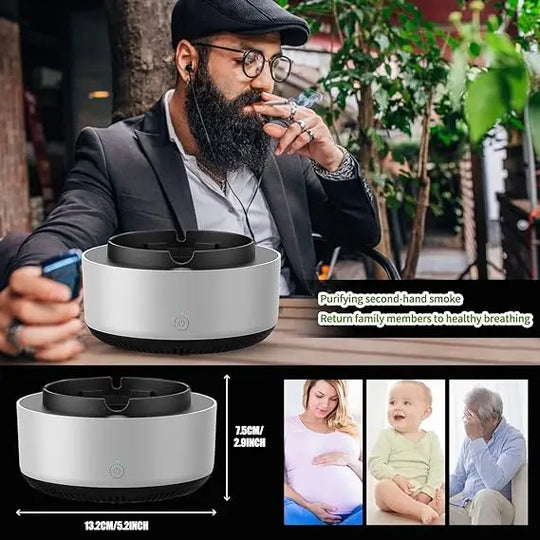 Smokeless Ashtray with Air Purifier – Multipurpose, Anti-Smoke, Odor Remover, Rechargeable | Best for Home, Office & Car | Random Colors – Gadget Xpres Pakistan Gadget Xpres
