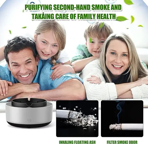 Smokeless Ashtray with Air Purifier – Multipurpose, Anti-Smoke, Odor Remover, Rechargeable | Best for Home, Office & Car | Random Colors – Gadget Xpres Pakistan Gadget Xpres