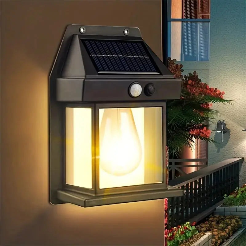Solar Tungsten Filament Lamp – Outdoor Waterproof, Motion Sensor Wall Light for Garden, Courtyard, Villa – Energy-Saving & Weatherproof (KT-666) (Characters: 182) Gadget Xpres