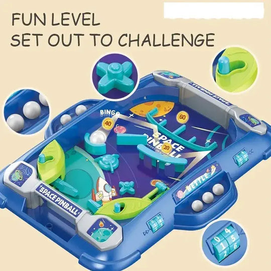 Space Marbles Pinball Table Top Board Game – Portable Fun for Kids & Adults – Best Gift for Family Game Nights – Durable & Exciting Gadget Xpres