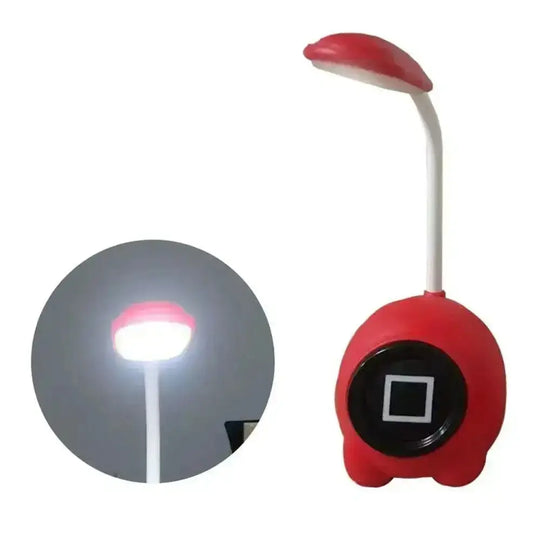Squid Game USB Table Lamp – Red LED Reading Light, Portable Night Light for Kids & Study – Gift Idea (1 PC) Gadget Xpres