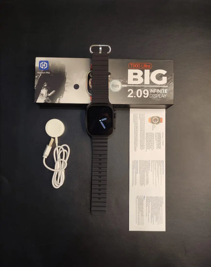T900 Ultra Smart Watch Big 2.09" Display – Fitness Tracker, Health Monitor, Bluetooth Calling – Best Budget Smartwatch in Pakistan Gadget Xpres