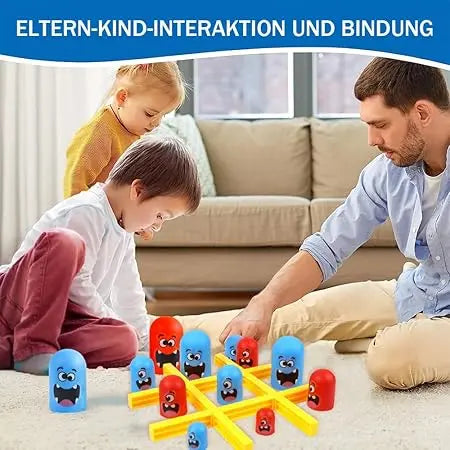 "Tic Tac Toe Game - 2 Player Board Game | Big Eat Small Strategy Game | Fun Family Board Games for Kids & Adults | Durable & Portable" Gadget Xpres
