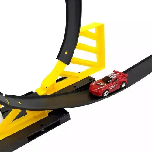"Tracker Racing Car Set – 360° Rotating Loop Tracks | High-Speed Toy Cars for Kids | Durable & Exciting Race Track Game – Best Gift for Boys & Girls" Gadget Xpres