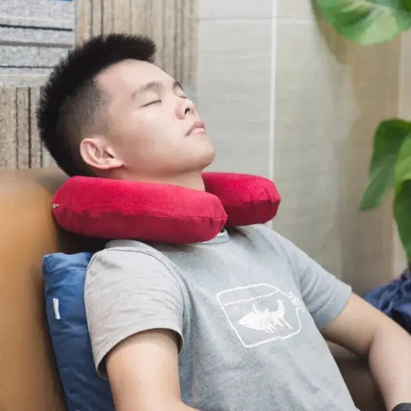 U-Shaped Travel Neck Pillow – Ultra Soft & Comfortable for Airplane, Car, Office – Lightweight & Portable (Random Color) – Best Gift for Family Gadget Xpres