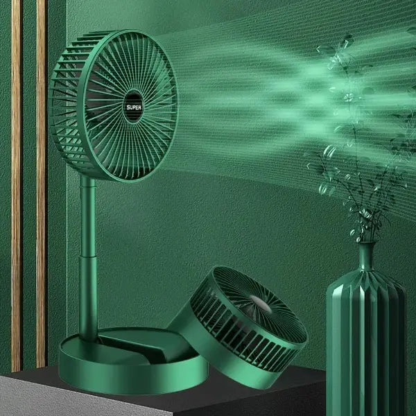 "USB Telescopic Folding Fan – Portable Silent Desktop Fan for Office, Bedroom, School | Electric USB Operated | Random Color | Summer Cooler" Gadget Xpres