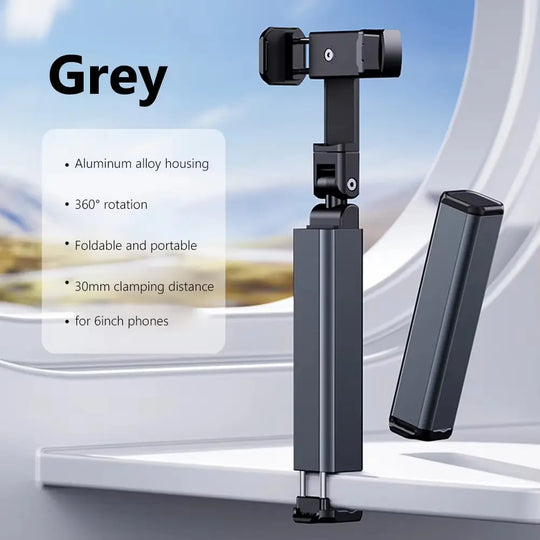 Universal Phone Holder Travel Essentials Flexible 360 Degree Rotation Hands-Free Airplane Phone Mount for iPhone Xiaomi - Random Color Gadget Xpres