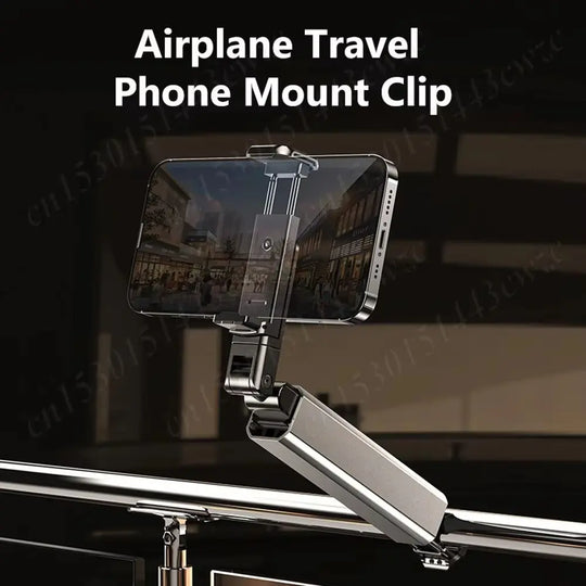 Universal Phone Holder Travel Essentials Flexible 360 Degree Rotation Hands-Free Airplane Phone Mount for iPhone Xiaomi - Random Color Gadget Xpres