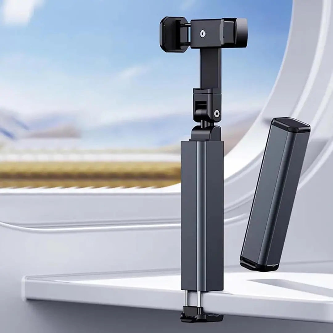 Universal Phone Holder Travel Essentials Flexible 360 Degree Rotation Hands-Free Airplane Phone Mount for iPhone Xiaomi - Random Color Gadget Xpres