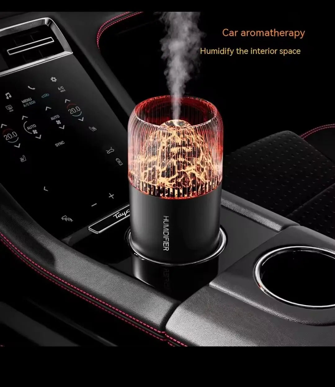 Volcano USB Mini Air Humidifier – Car & Home Aroma Diffuser, Essential Oil Purifier, Colorful Night Light (Random Color) – Portable & USB-Powered Gadget Xpres